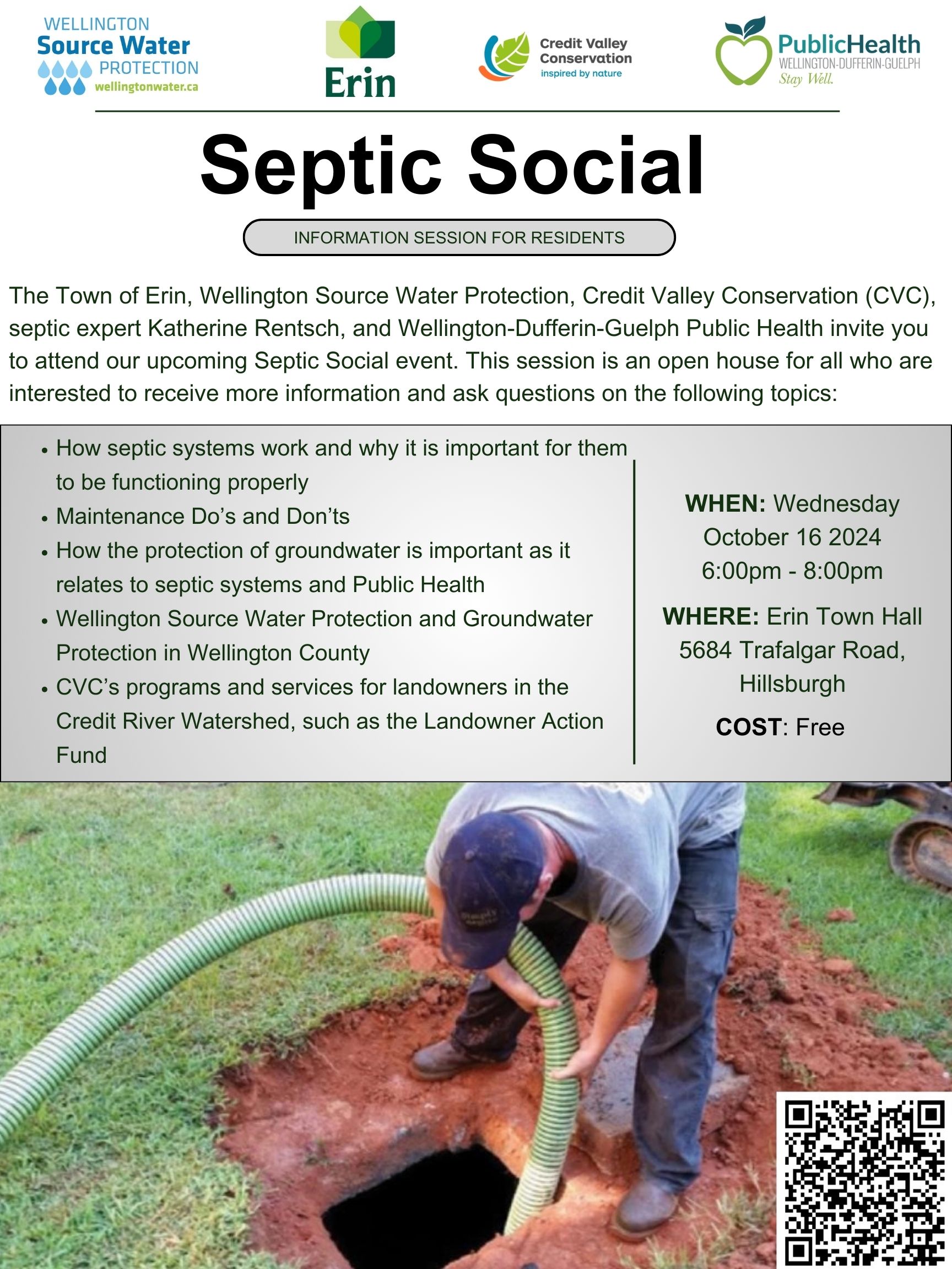 Event flyer about Septic Systems